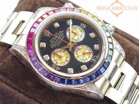 rolex daytona rainbow fake|knockoff daytona rolex for sale.